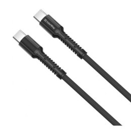 ColorWay Type-C Data Cable PD Fast Charging, Fast and safe charging; Stable data transmission, Grey, 1 m, 480 Mbit/s