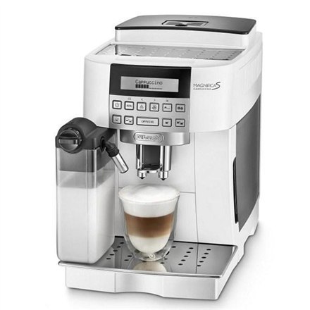Delonghi Coffee maker ECAM 22.360.W Pump pressure 15 bar, Built-in milk frother, Fully automatic, 1450 W, White