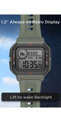 Amazfit Neo Smart watch, STN, Heart rate monitor, Activity monitoring 24/7, Waterproof, Bluetooth, Green