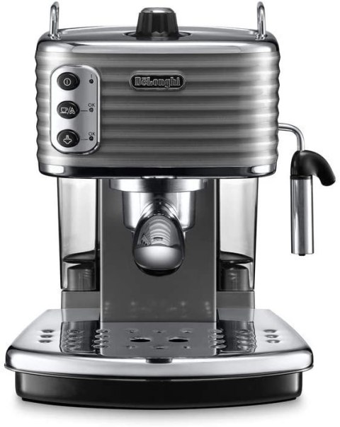 Delonghi Scultura Coffee maker ECZ351.GY Pump pressure 15 bar, Built-in milk frother, Semi-automatic, 1100 W, Grey