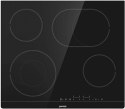 Gorenje Hob CT43SC Glass-ceramic plate, Number of burners/cooking zones 4, Touch Control, Timer, Black