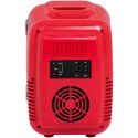 Mini lodówka samochodowa turystyczna retro 2w1 4L 12V / 230 V czerwona