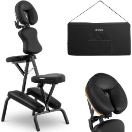 Krzesło do masażu składane do 130 kg czarne