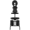 Krzesło do masażu składane do 130 kg czarne