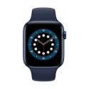 Apple Series 6 GPS Smart watch, GPS (satellite), LTPO OLED Always-On Retina, Touchscreen, Bluetooth, Wi-Fi, Blue/Deep Navy