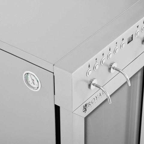 Dyspenser dozownik do wina z chłodziarką 7-18C 6 butelek - srebrny