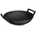 Patelnia WOK żeliwny z uchwytami śr. 32 cm