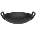 Patelnia WOK żeliwny z uchwytami śr. 32 cm