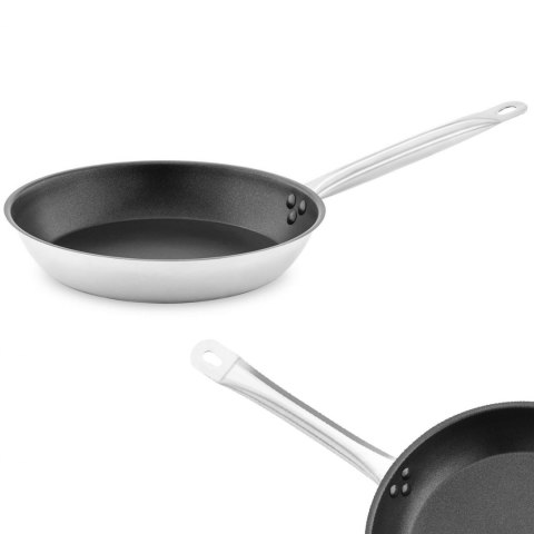 Patelnia stalowa z powłoką z nieprzywierającą indukcja gaz śr. 28 cm