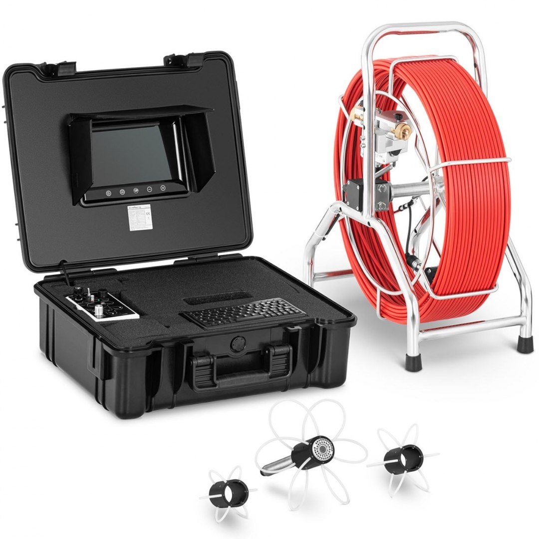 Endoskop kamera inspekcyjna LCD TFT 9'' śr. rur 70-300 mm dł. 60 m