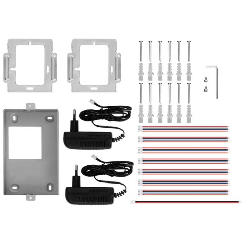 Wideodomofon domofon LCD 2 x 4.3'' do domu dwurodzinnego 50 m
