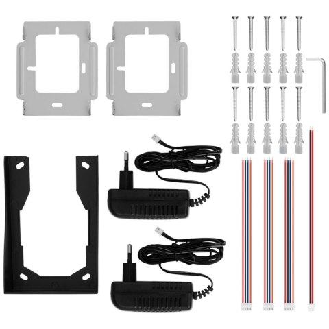 Wideodomofon domofon LCD 2 x 7'' do domu dwurodzinnego 50 m