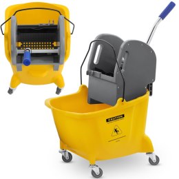 Wózek do sprzątania mycia podłóg z prasą i uchwytem do mopa jedno wiadro 24L