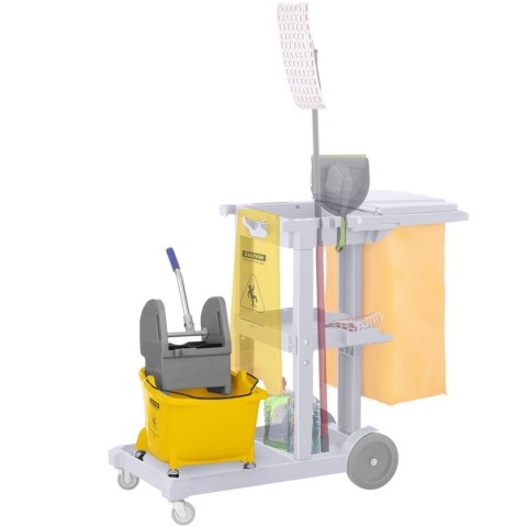 Wózek do sprzątania mycia podłóg z prasą i uchwytem do mopa jedno wiadro 24L