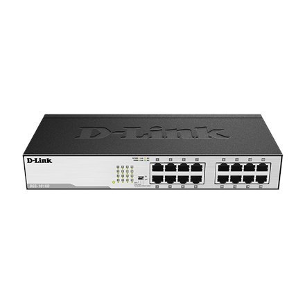 D-Link Switch DGS-1016D Unmanaged, Desktop, 1 Gbps (RJ-45) ports quantity 16, Power supply type Internal