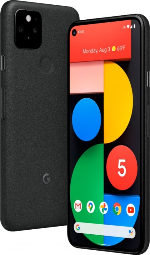 Google Pixel 5 5G Just Black, 6.0 ", OLED, 1080 x 2340 pixels, Qualcomm Snapdragon 765G, Internal RAM 8 GB, 128 GB, Single SIM,