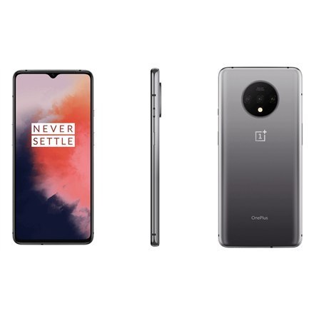 OnePlus 7T Frosted Silver, 6.67 ", AMOLED, 1080 x 2400 pixels, Qualcomm SDM855 Snapdragon 855+, Internal RAM 8 GB, 128 GB, micro