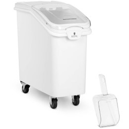 Wózek pojemnik gastronomiczny na kółkach na produkty sypkie z szufelką 81 l