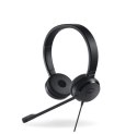 Dell Pro Stereo Headset UC150 Wired, Black, Built-in microphone, ANC