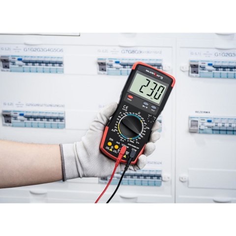 Multimetr miernik cyfrowy prądu AC/DC 1000 V test hFE LCD