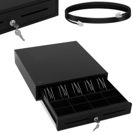 Szuflada kasowa na pieniądze do kasy fiskalnej 8 komór na bilon 5 miejsc na banknoty