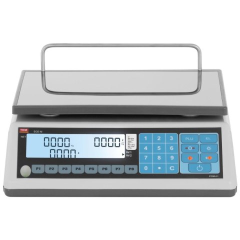 Waga sklepowa handlowa 15 kg / 5 g LCD M LEGALIZACJA