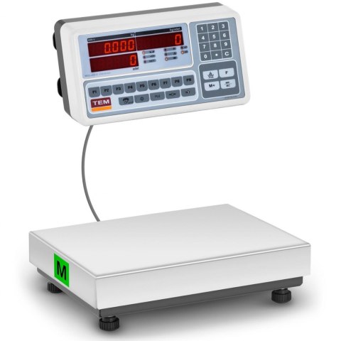 Waga sklepowa handlowa platformowa TEM 30 kg / 0,01 kg LED M LEGALIZACJA