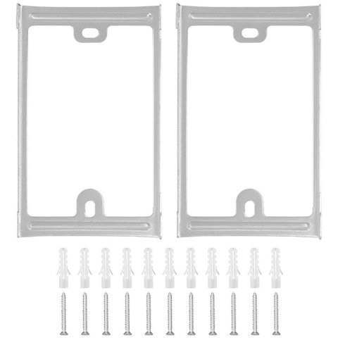 Domofon natynkowy do domu dwurodzinnego 2 słuchawki 100 m ZESTAW