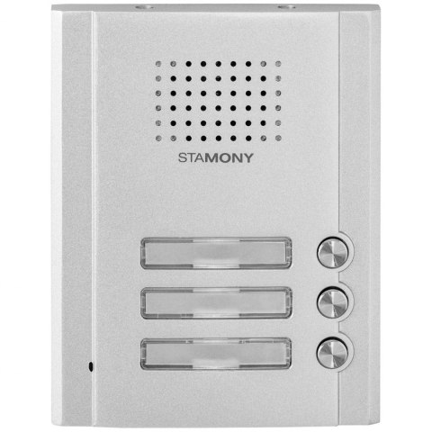 Domofon natynkowy do domu trzyrodzinnego 3 słuchawki 100 m ZESTAW