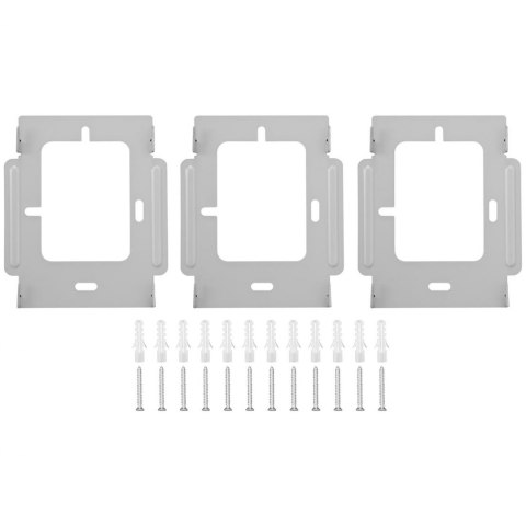 Domofon natynkowy do domu trzyrodzinnego 3 słuchawki 100 m ZESTAW