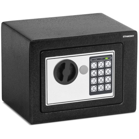 Sejf domowy elektroniczny skrytka na szyfr i klucz 23x17x17 cm