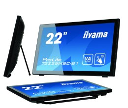 Iiyama Touch screen monitor with edge to edge glass PROLITE T2235MSC-B1 21.5 