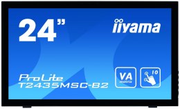 Iiyama Touch screen monitor with edge-to-edge glass and webcam PROLITE T2435MSC-B2 24 