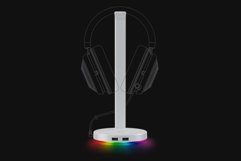 Razer | Biały | Stacja bazowa | V2 Chroma | Przewodowa | Nie dotyczy
