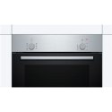 Bosch Oven HBF010BR0S 66 L, Built-in, Rotary knobs, Height 59.5 cm, Width 59.4 cm, Stainless steel/Black