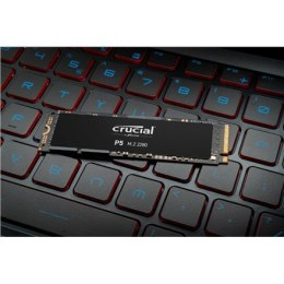 Crucial SSD P5 250 GB, SSD form factor M.2 2280, SSD interface PCIe NVMe Gen 3, Write speed 1400 MB/s, Read speed 3400 MB/s