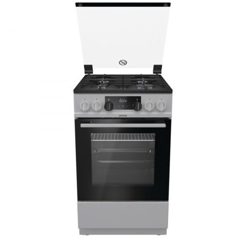 Gorenje Cooker K5341SF Hob type Gas, Oven type Electric, Silver, Width 50 cm, Electronic ignition, Grilling, LED, 70 L, Depth 5