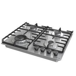 Gorenje | GW642ABX | Płyta | Gaz | Liczba palników/stref gotowania 4 | Pokrętła | Stal nierdzewna