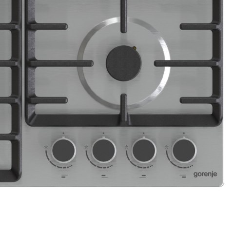 Gorenje | GW642ABX | Płyta | Gaz | Liczba palników/stref gotowania 4 | Pokrętła | Stal nierdzewna