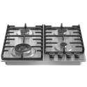 Gorenje | GW642ABX | Płyta | Gaz | Liczba palników/stref gotowania 4 | Pokrętła | Stal nierdzewna