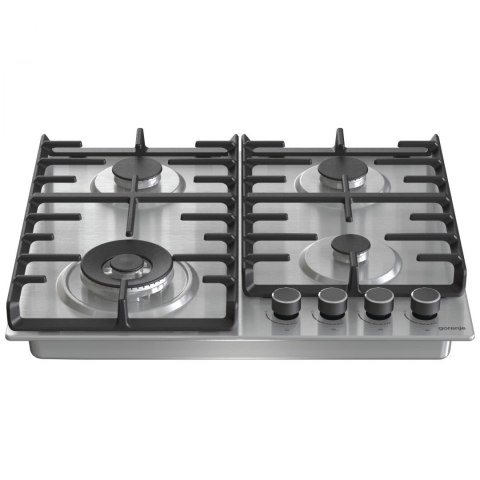 Gorenje | GW642ABX | Płyta | Gaz | Liczba palników/stref gotowania 4 | Pokrętła | Stal nierdzewna