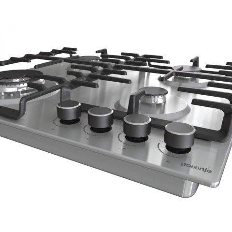 Gorenje | GW642ABX | Płyta | Gaz | Liczba palników/stref gotowania 4 | Pokrętła | Stal nierdzewna