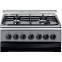 INDESIT | Cooker | IS5G5PHX/E | Hob type Gas | Oven type Electric | Stainless steel | Width 50 cm | Grilling | Depth 60 cm | 60