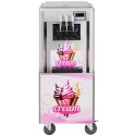 Maszyna do lodów włoskich na kółkach z cyfrowym panelem 2 SMAKI + MIX 230 V 2100 W 23 l/h