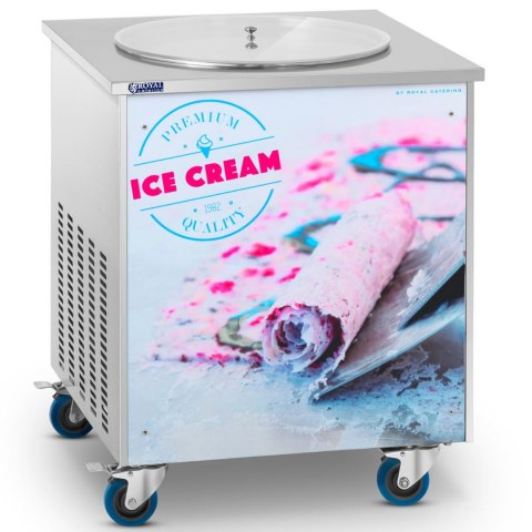 Maszyna płyta mrożąca do lodów tajskich na kółkach śr. 50 cm 230 V 880 W