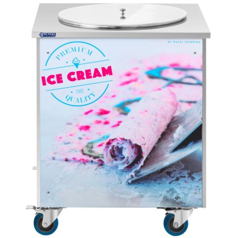 Maszyna płyta mrożąca do lodów tajskich na kółkach śr. 50 cm 230 V 880 W