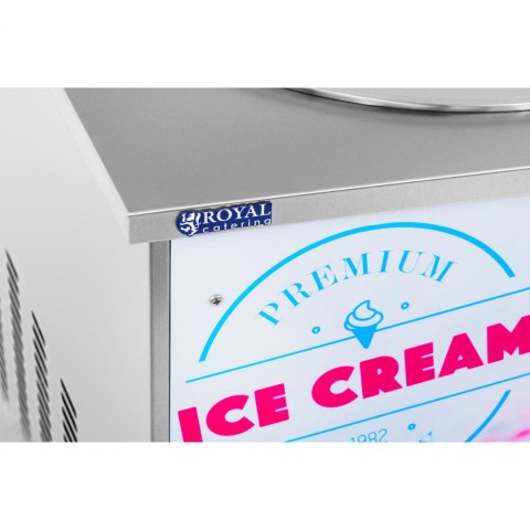 Maszyna płyta mrożąca do lodów tajskich na kółkach śr. 50 cm 230 V 880 W