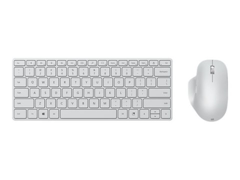 Microsoft | Designer Compact Keyboard | Kompaktowa klawiatura | Bezprzewodowa | US | Bluetooth | Glacier | 288 g | Połączenie be