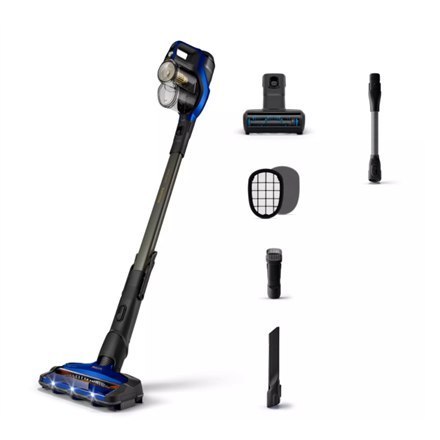 Philips Vacuum cleaner-broom XC8049/01 Cordless operating, Handstick, 25.2 V, 84 dB, Operating time (max) 70 min, Blue/Black