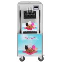 Maszyna do lodów włoskich na kółkach z cyfrowym panelem 2 SMAKI + MIX 230 V 2600 W 33 l/h
